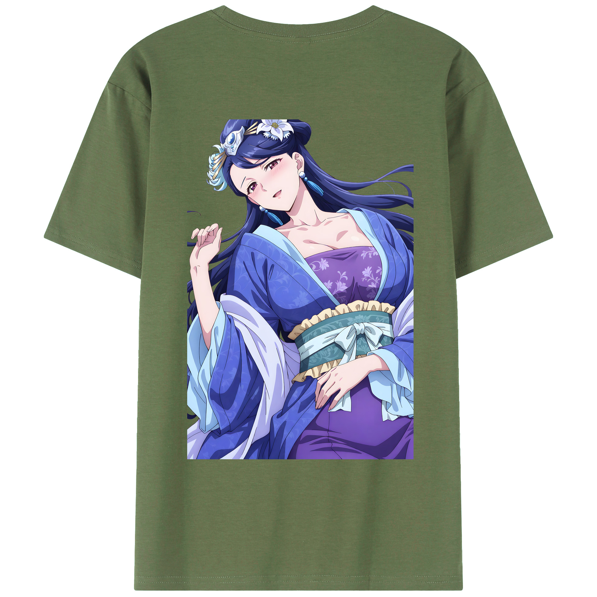 （画像用） 薬屋のひとりごと The Apothecary Diaries 綿100％ メンズ半袖Tシャツ（バックプリント） 通気性